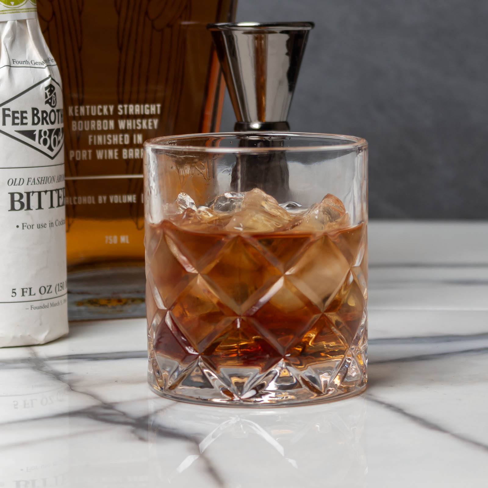 BarConic® 8 oz Japanese Diamond Cut Whiskey Glasses - Set of 4 Premium Crystal Clear Old Fashioned Cocktail Tumblers for Scotch, Bourbon, Whisky & Iced Drinks - Perfect for Home Bar, Gifts & Entertaining