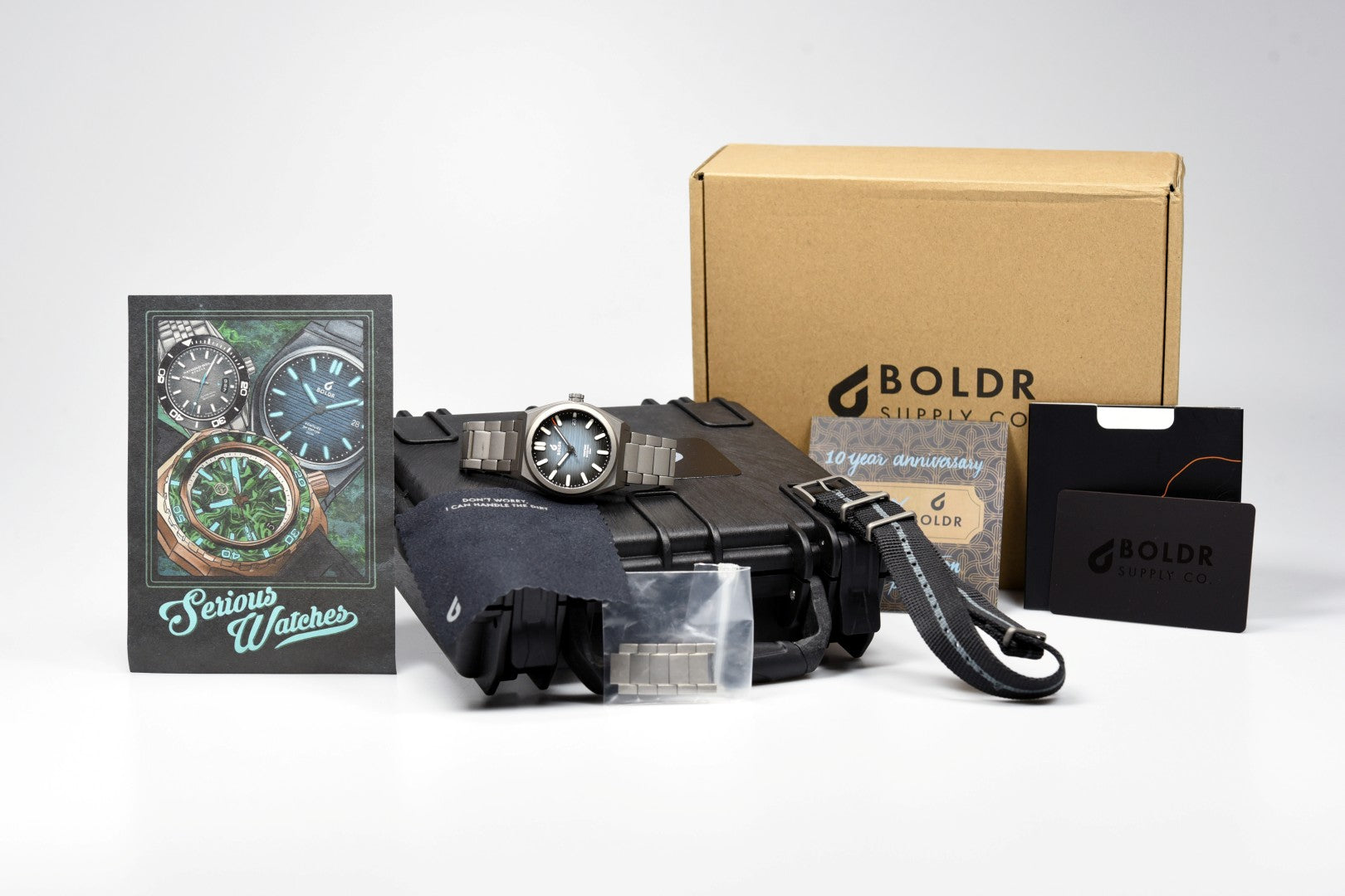 BOLDR Venture SW Limited Edition Pre-Owned Diver Watch - Luxury Stainless Steel Automatic Timepiece for Men, Perfect for Diving, Outdoor Adventures & Everyday Wear