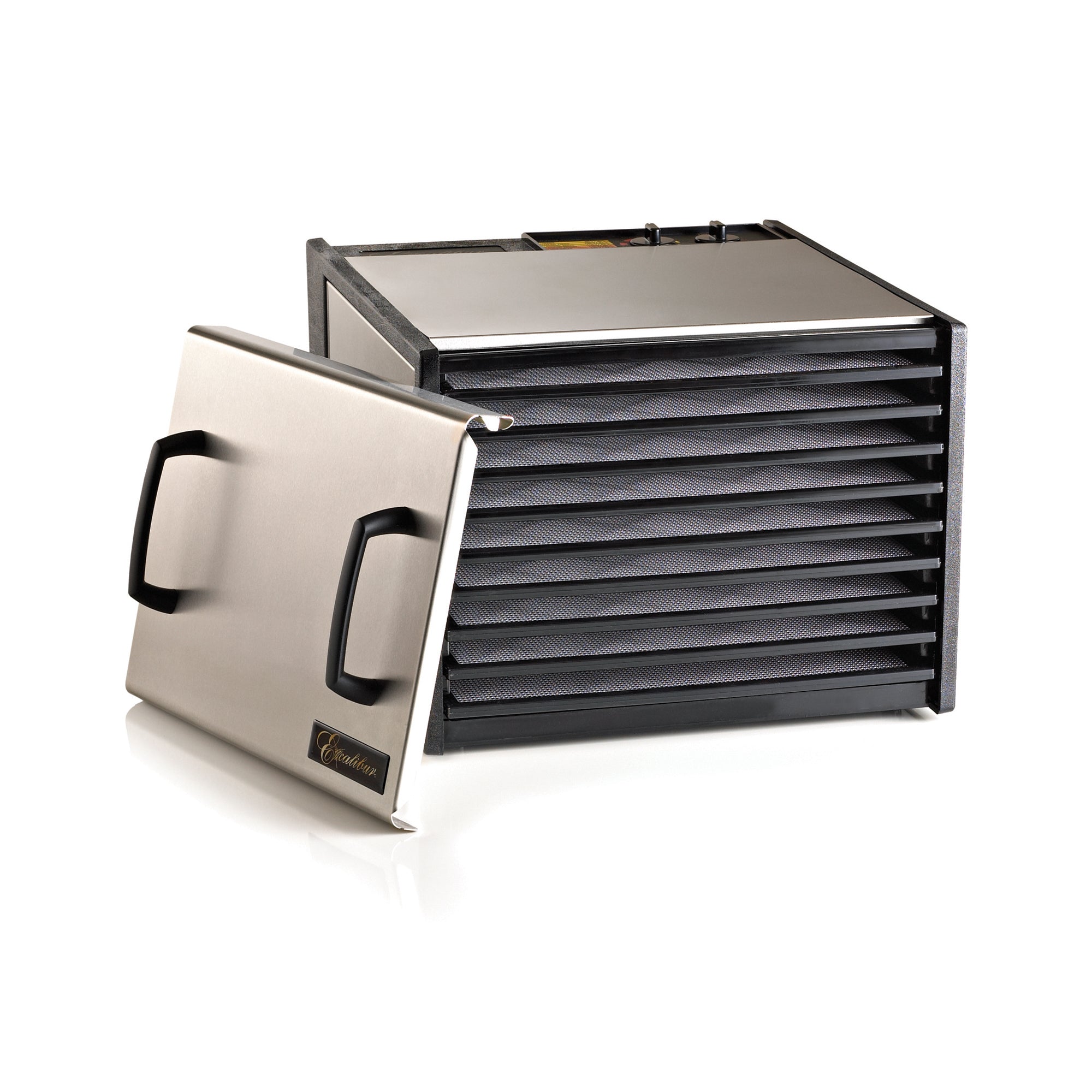 Excalibur D900S 9-Tray Food Dehydrator - Silver | Commercial-Grade Electric Food Dryer for Jerky, Fruits & Herbs | Perfect for Home Kitchen, Camping & Healthy Snacks