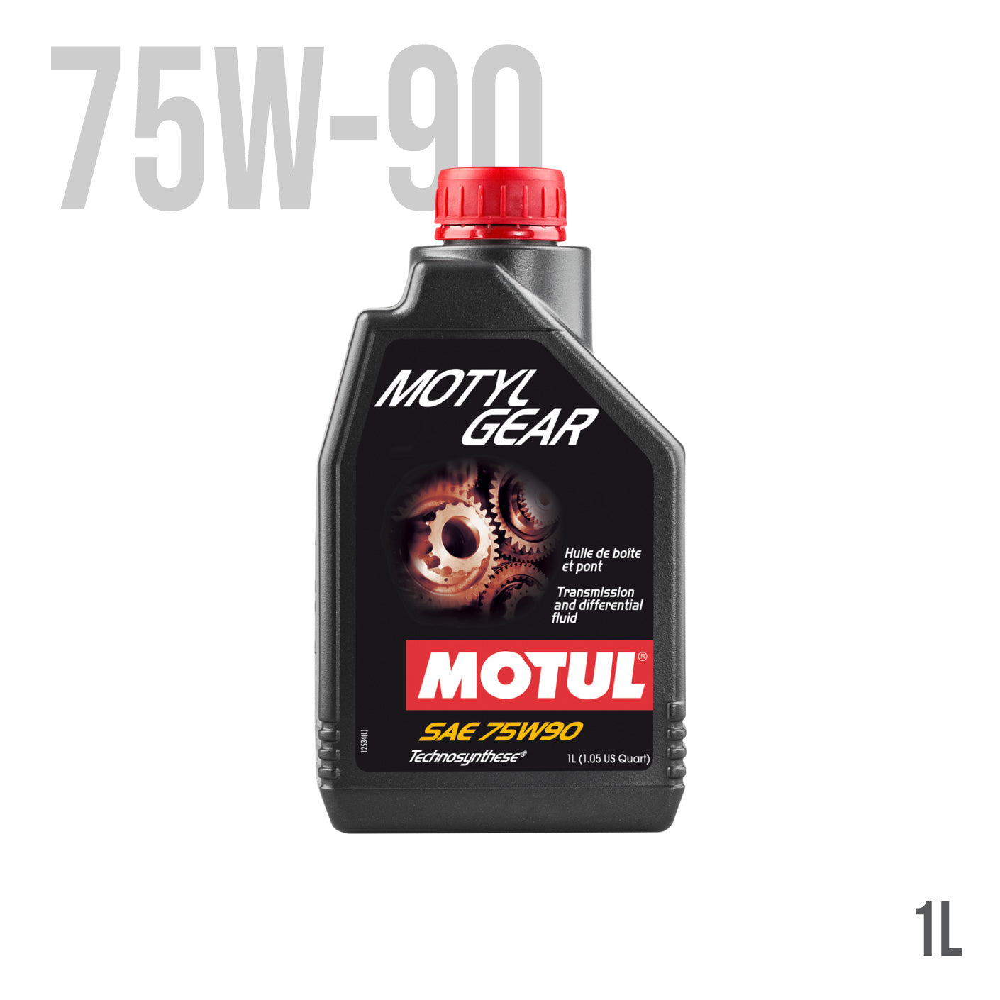 MOTUL MOTYLGEAR 75W90 Synthetic Gear Oil - High Performance Lubricant for Manual Transmissions & Differentials | Perfect for Cars, Trucks & Off-Road Vehicles