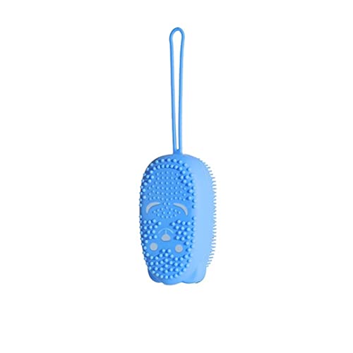 VORDVIGO Silicone Bath Body Brush - Ultra-Soft Exfoliating Shower Scrubber with Double Sided Design for Baby, Kids, Men & Women - Gentle Skin Care & Massage for Relaxing Bath Time (Multicolor, Pack of 1)