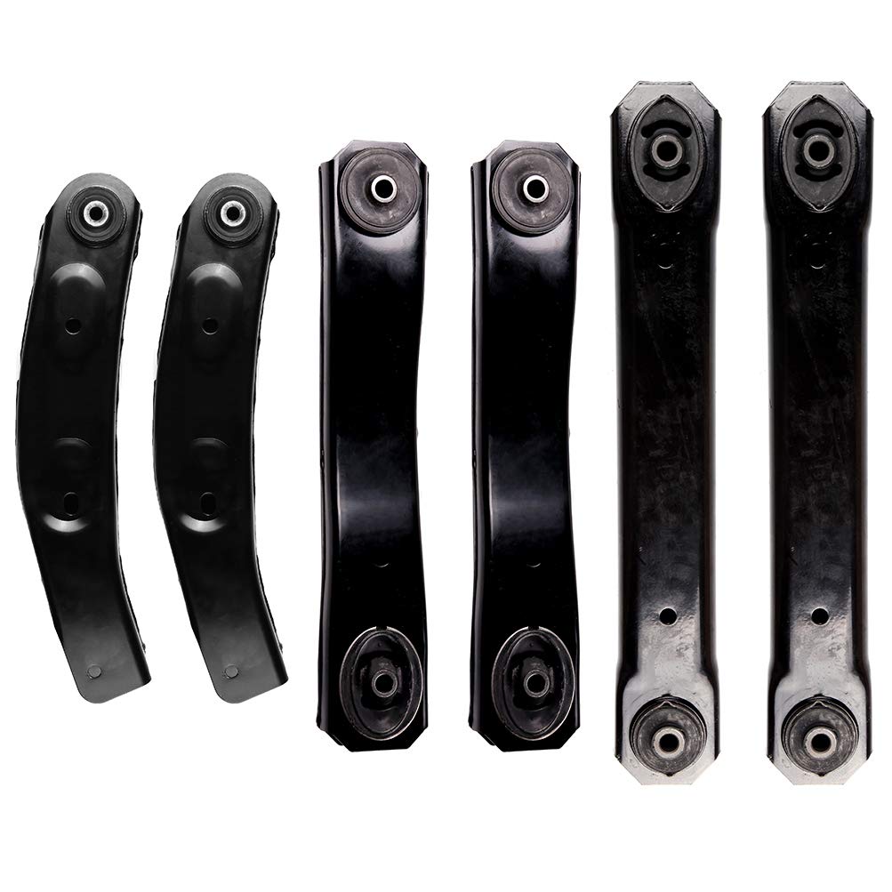 Jeep Grand Cherokee Control Arm Kit - 6-Piece Front Lower, Front Upper & Rear Lower Control Arm Replacement Set - Compatible with Jeep Grand Cherokee - Perfect for Off-Roading & Suspension Repair