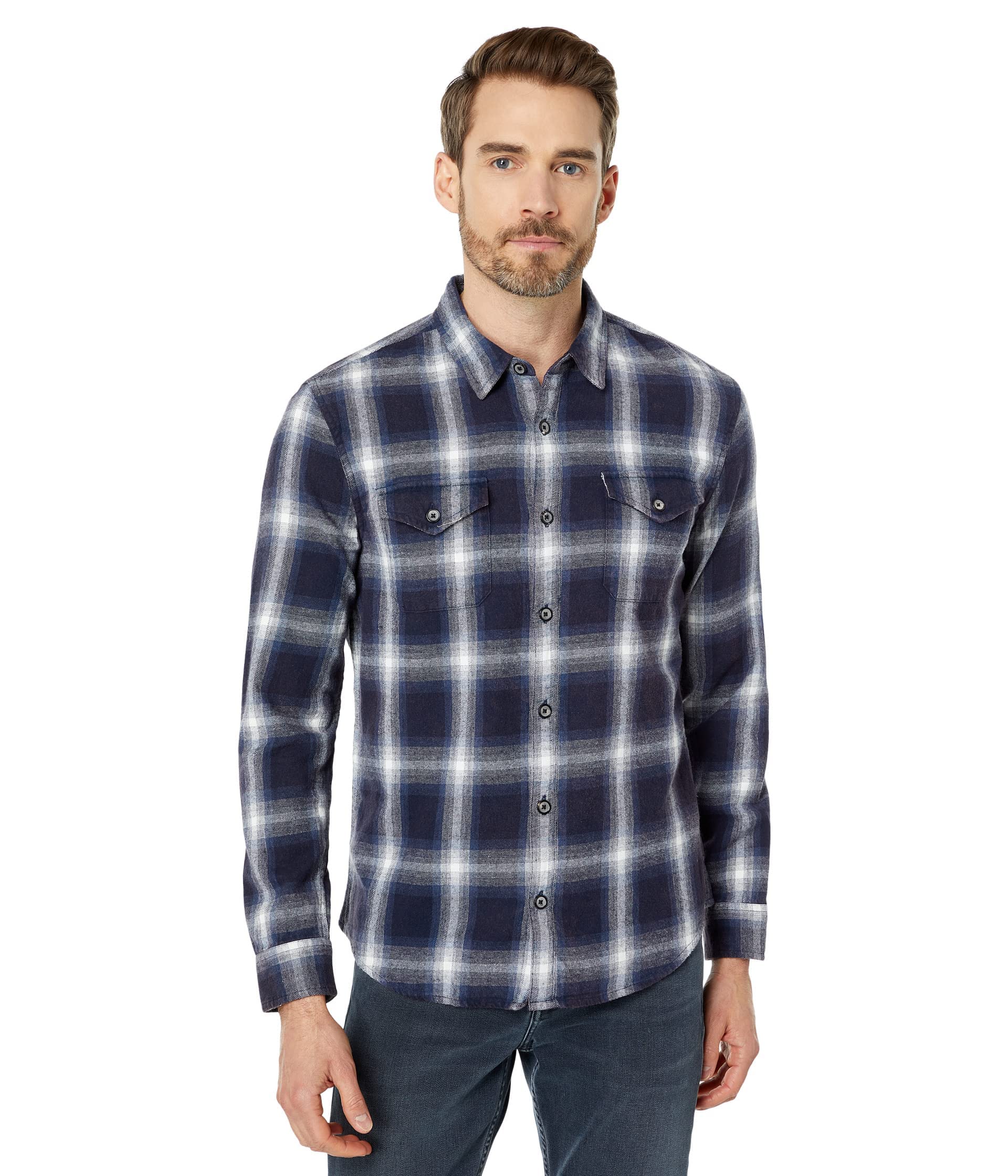 John Varvatos Men's Dale Shirt | Premium Cotton Button-Down for Casual & Business Wear | Perfect for Office, Date Night & Weekend Outings