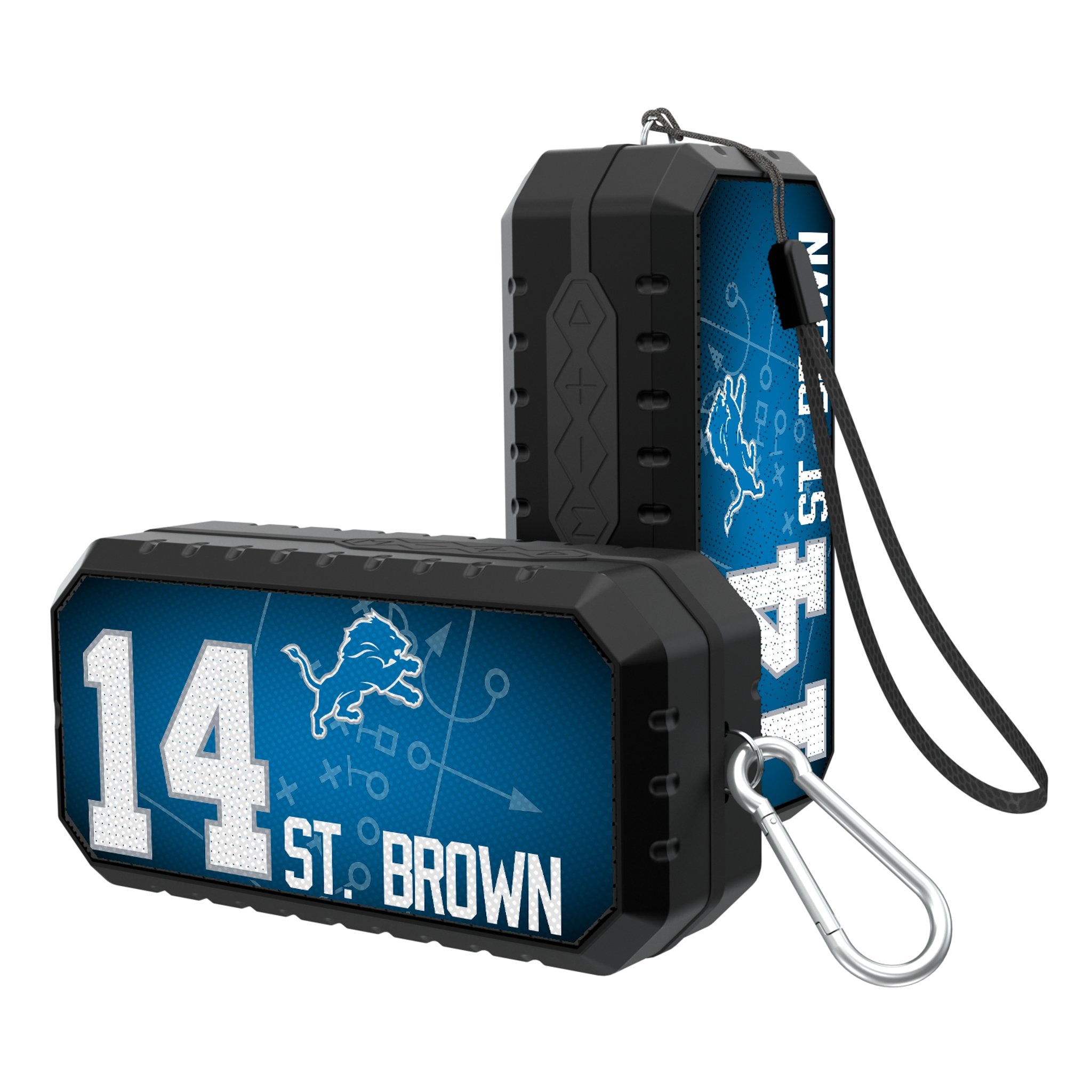 Amon Ra St. Brown Detroit Lions #14 NFL Player Bluetooth Speaker - Portable Wireless Speaker with Rich Bass for Football Games, Tailgating & Home Decor