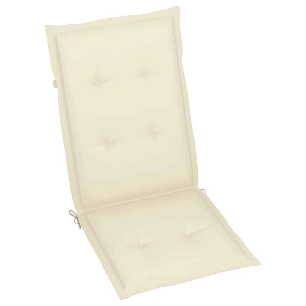 WIFESE Outdoor Seat Cushions Set of 6 - Waterproof Patio Chair Cushions for Dining, Bistro & Garden Bench - Comfortable Replacement Cushions for Outdoor Furniture (Cream) - Perfect for Backyard, Deck & Poolside Relaxation