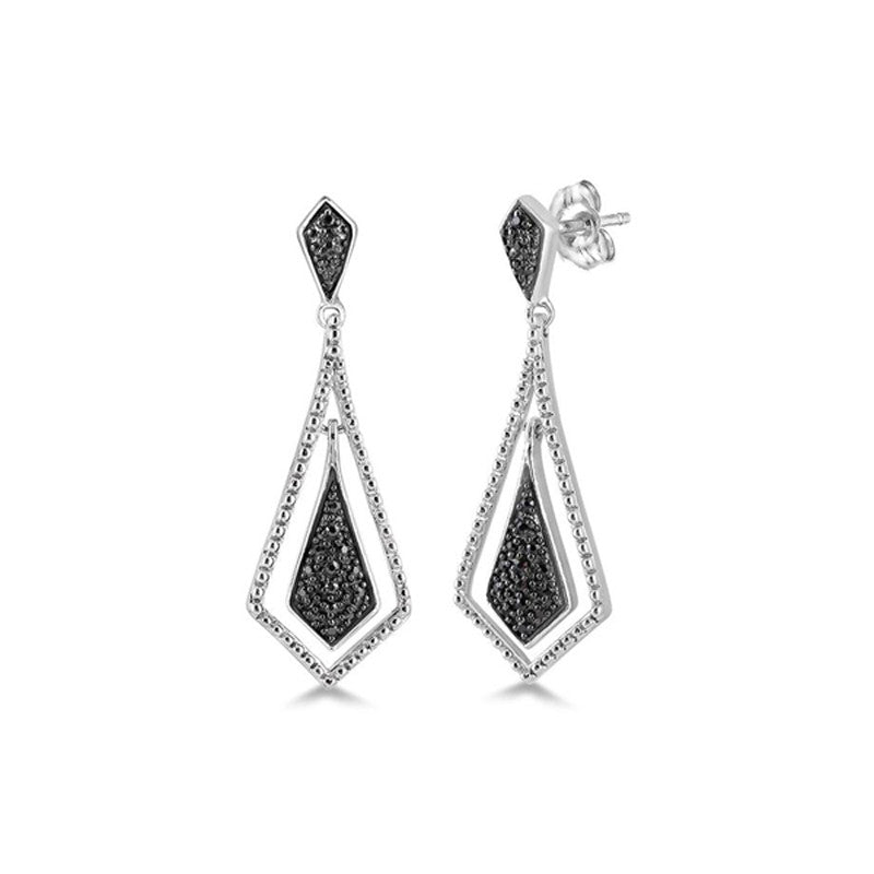 Black Diamond Earrings for Women - Elegant 14K Gold Stud Earrings | Perfect for Weddings, Parties & Everyday Wear