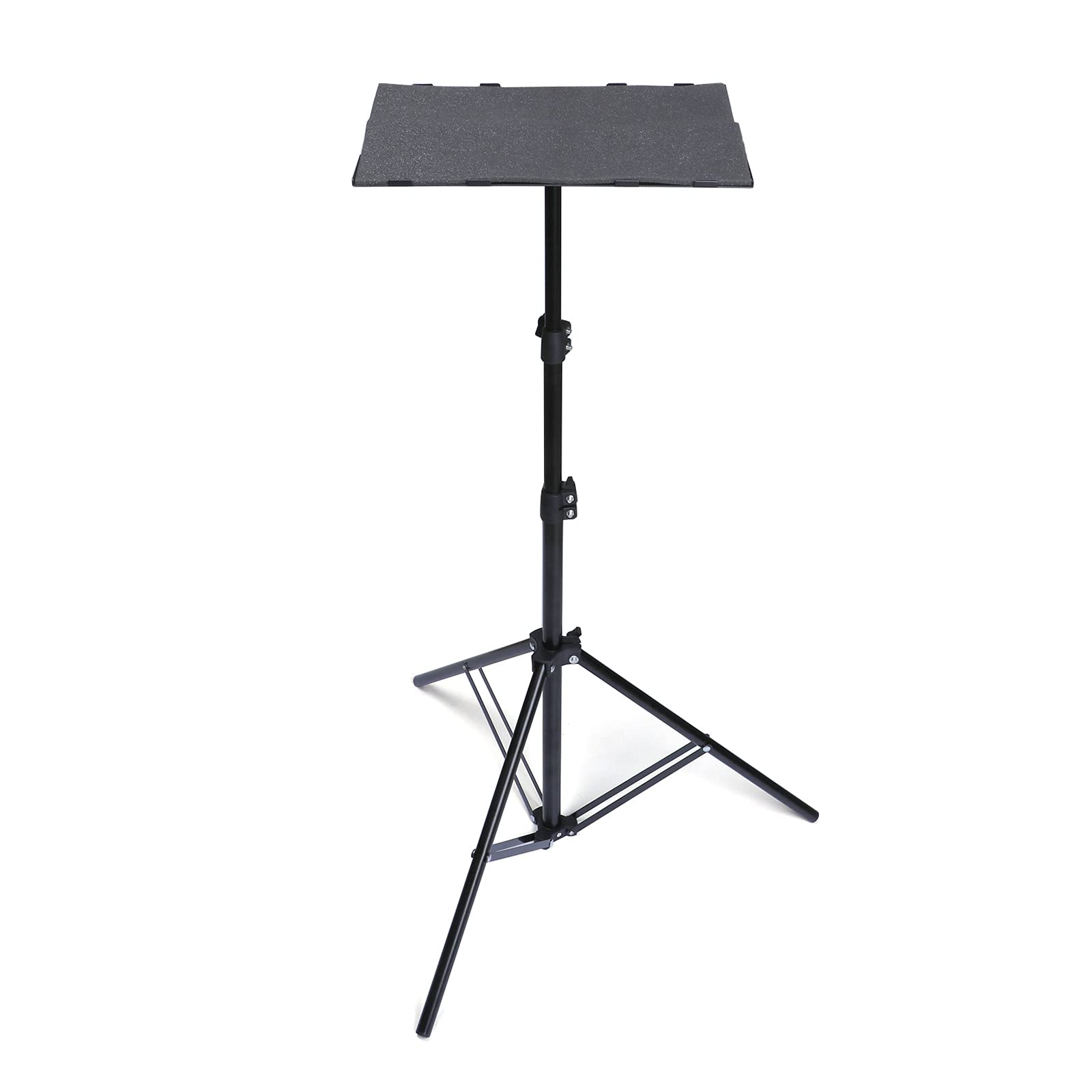 Saturey Projector Stand - Adjustable & Foldable Tripod Stand with Tray for Projectors, Laptops & Presentations - Perfect for Home Theater, Office Meetings & Classroom Use
