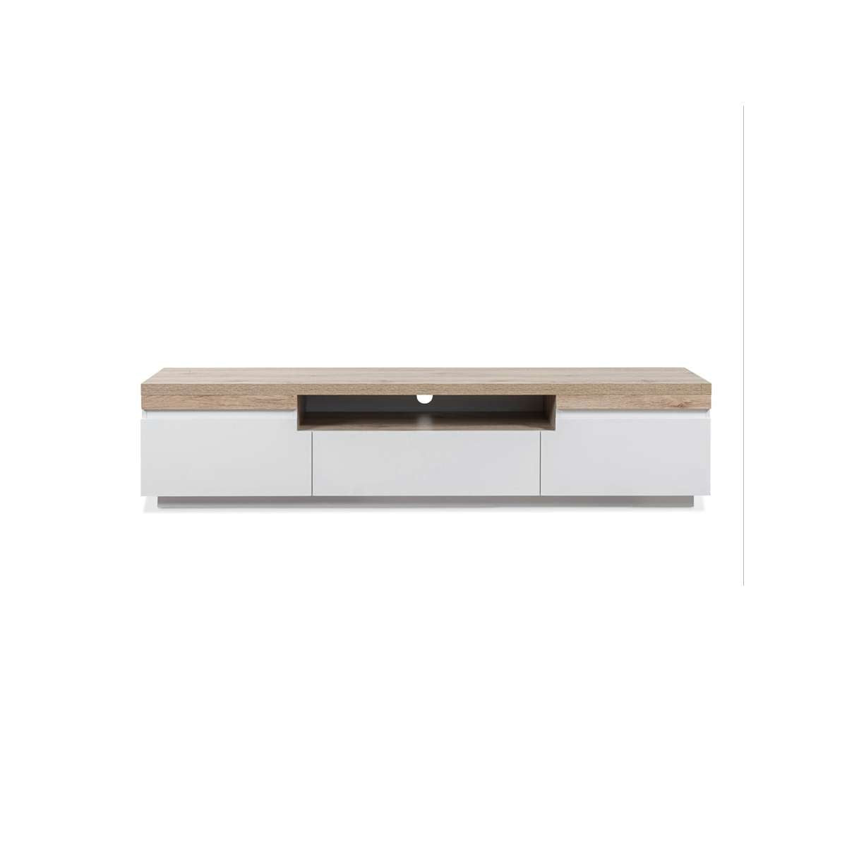 Sadie Large Entertainment Unit TV Stand for Living Room - Modern Media Console with Storage for TV, Gaming & Home Theater Setup