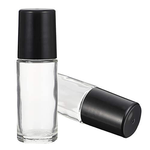 HEALLILY 6-Pack 30ml Glass Roller Bottles with Dropper - Essential Oil, Aromatherapy & Perfume Containers for DIY Blends, Travel & Home Use