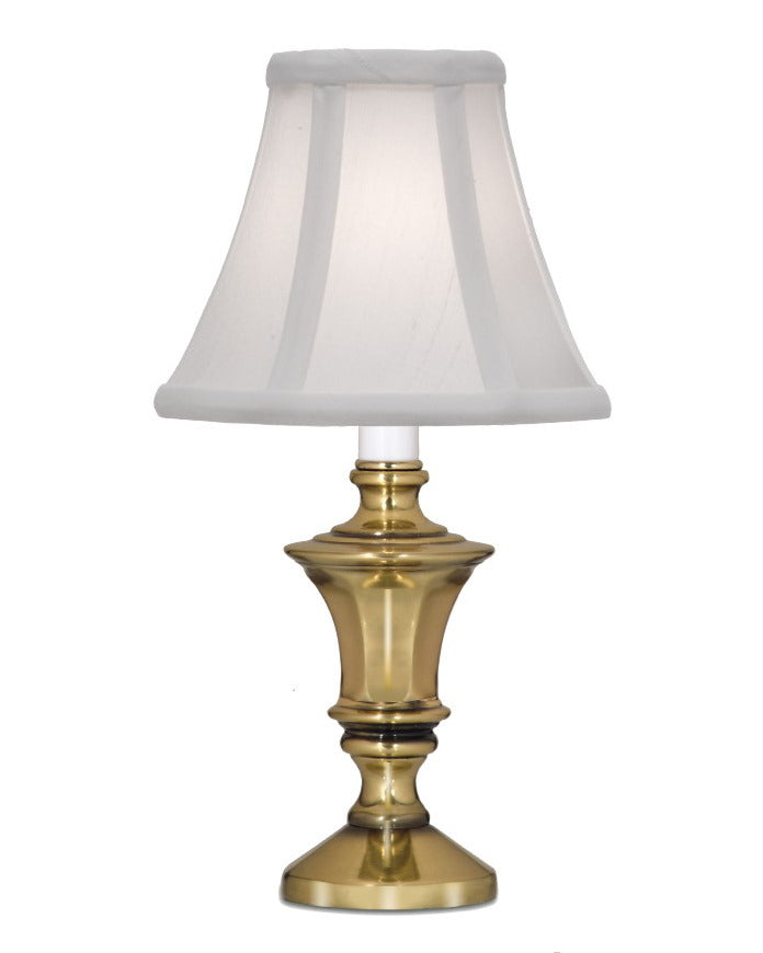 Stiffel 11H Burnished Brass Signature Candle Lamp with On/Off Switch - Elegant Table Lamp for Living Room, Bedroom, or Office Decor