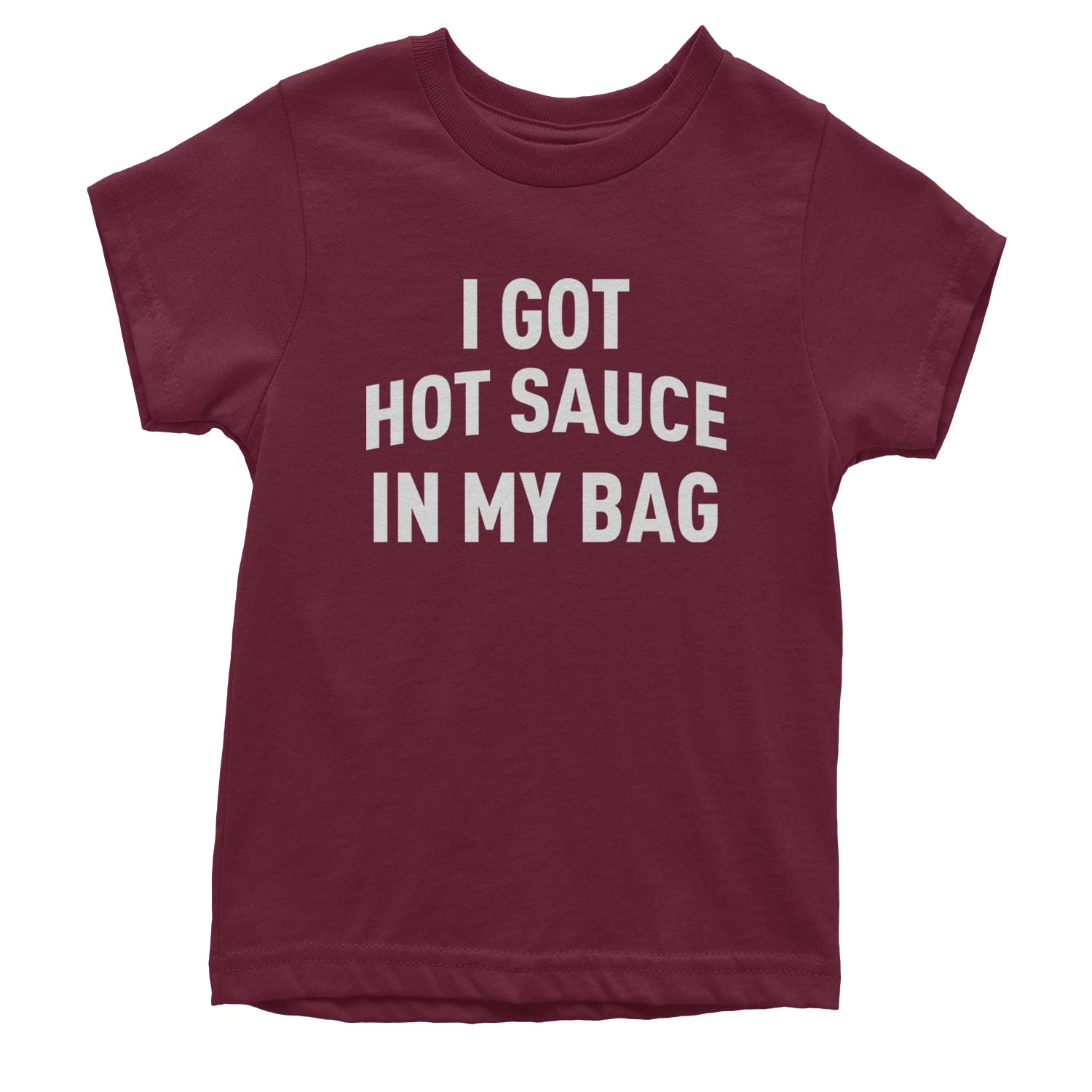 Expression Tees 'I Got Hot Sauce in My Bag Swag' Youth T-Shirt | Trendy Graphic Tee for Boys & Girls | Perfect for Casual Wear, Street Style & Music Festivals