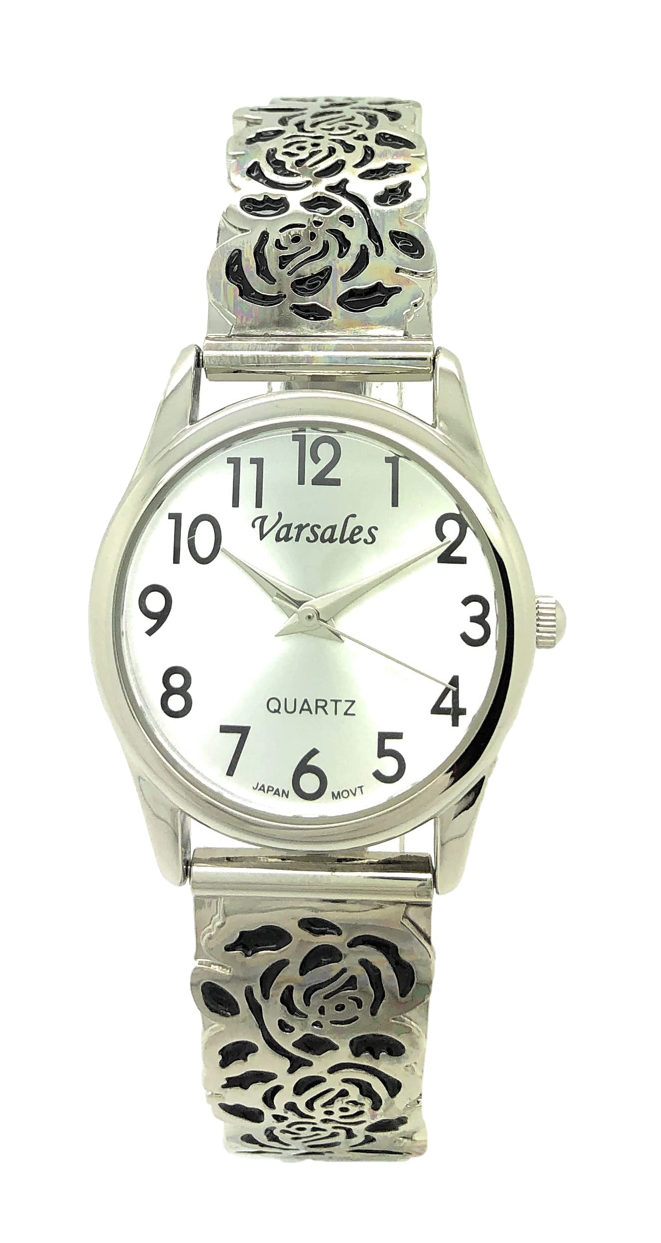 Elegant Floral Stretch Elastic Band Fashion Watch for Women - Perfect for Casual Wear, Office, and Special Occasions