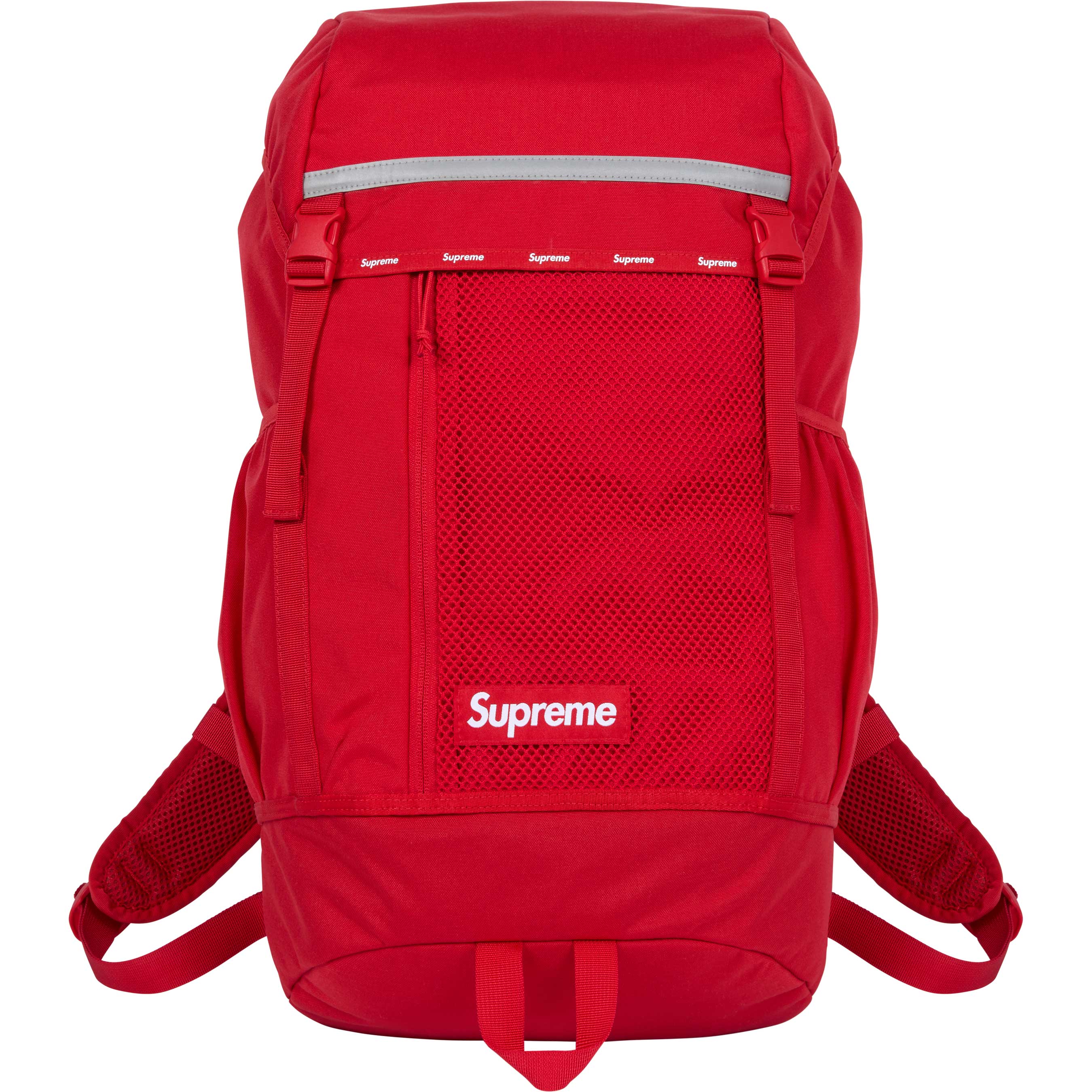 Supreme FW24 Backpack - Waterproof Laptop Backpack for Men & Women, 15.6 Inch Red Travel Backpack with USB Charging Port - Perfect for School, Work, Gym & Outdoor Adventures