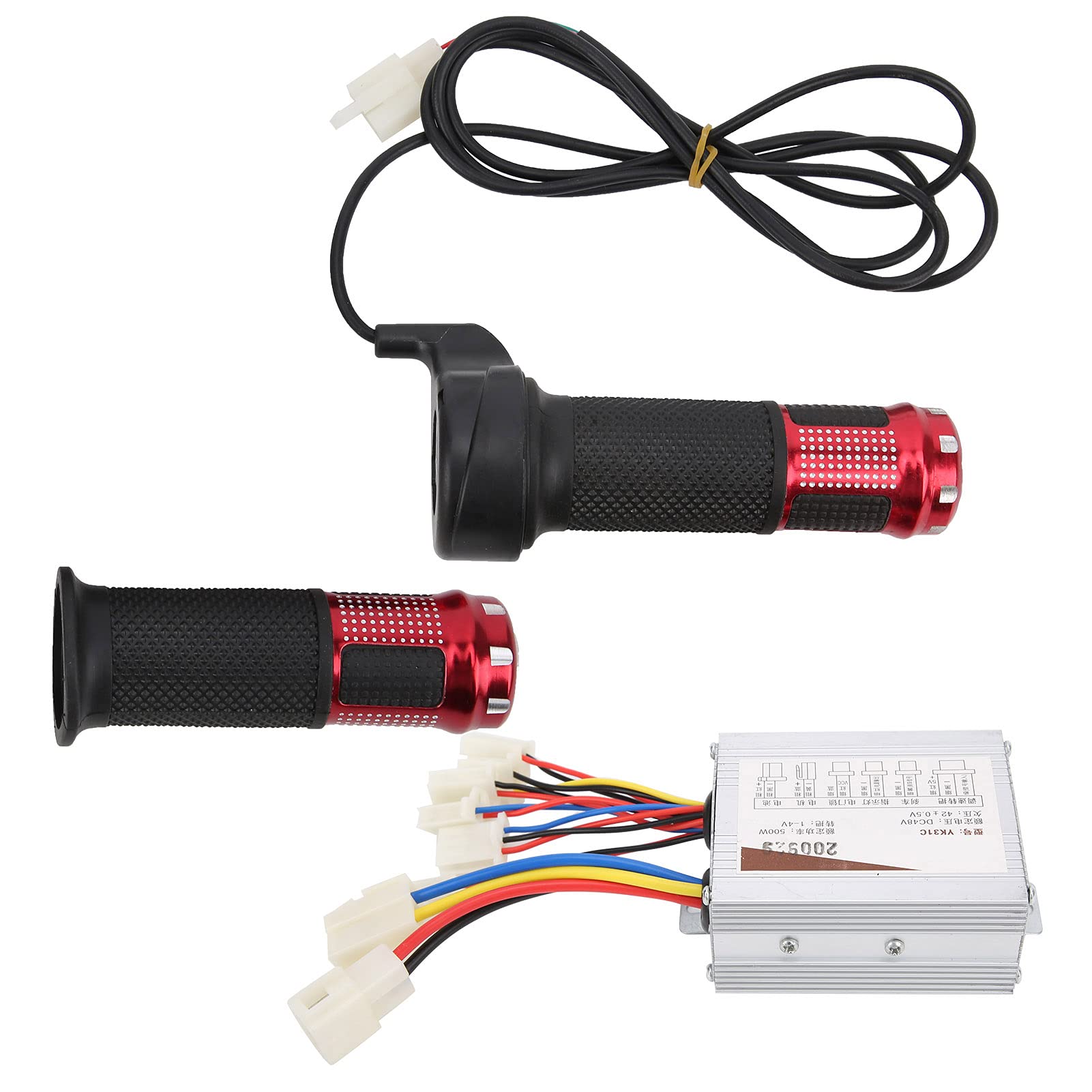 48V 500W Universal Electric Bike Throttle Grip - Brush Controller Twist Handle for E-Bike Conversion & Modification | Perfect for Commuting, Mountain Biking & Urban Riding Accessories