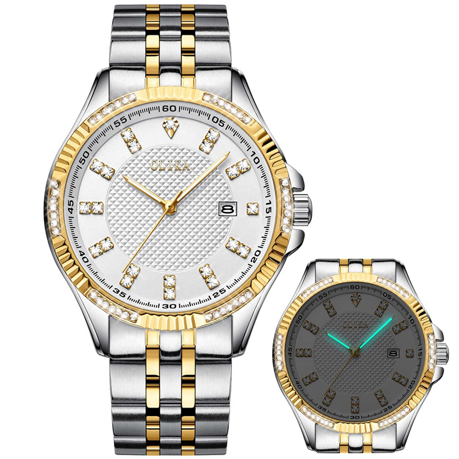 Olika Women's Self-Winding Mechanical Watch - Stainless Steel Skeleton Watch with Luminous Hands, Waterproof Business Style Watch for Women | Perfect for Office, Formal Events & Everyday Wear