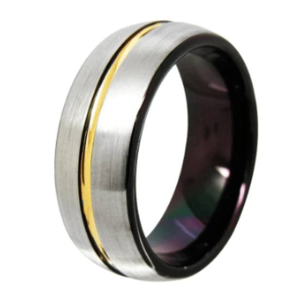 Premium Black Tungsten Ring for Men - Durable & Hypoallergenic Wedding Band, Anniversary Gift for Him - Perfect for Everyday Wear, Special Occasions & Groomsmen Gifts