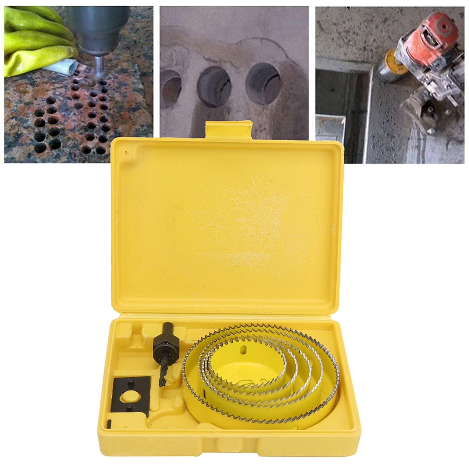 Premium Hole Saw Kit - High Hardness Drill Bits for Woodworking, Metal & Plastic - Durable & Easy to Operate - Perfect for DIY Projects, Home Renovation & Professional Carpentry