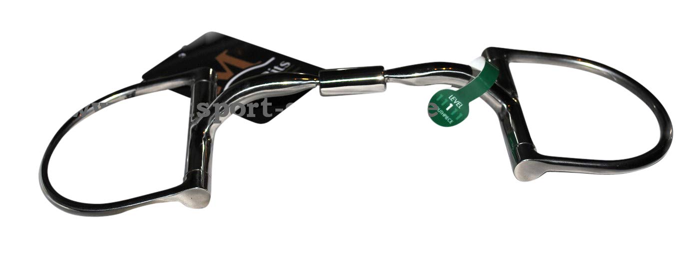 Myler 02 English Dee Bit Without Hooks - Horse Training Bit for Dressage, Jumping & Western Riding - Comfortable & Durable Equestrian Equipment