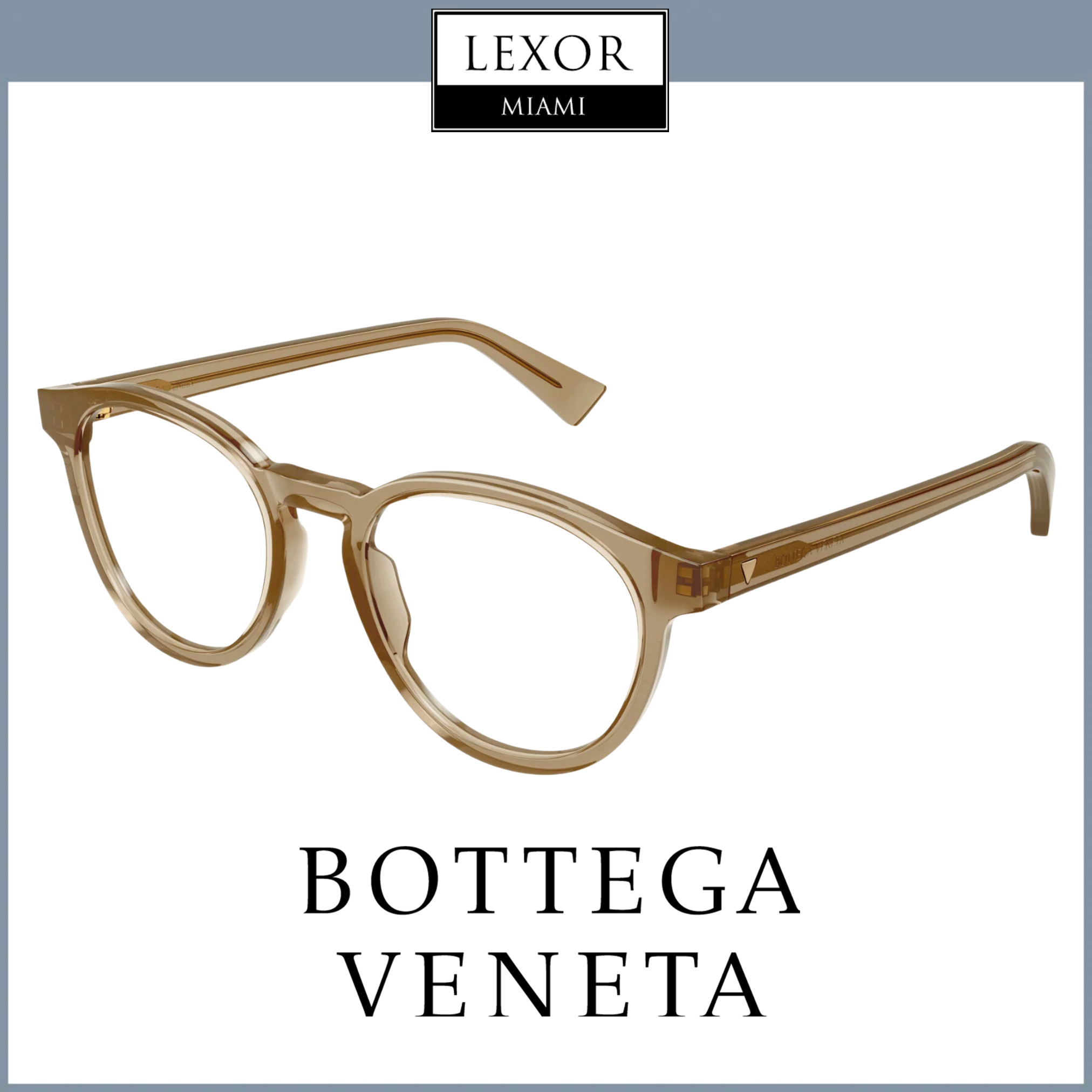 Bottega Veneta BV1225O 004 50 Unisex Optical Frame - Premium Recycled Eyewear for Men & Women | Perfect for Office, Reading & Everyday Fashion