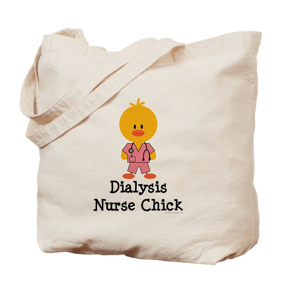 Dialysis Nurse Tote Bag - Natural Canvas Reusable Shopping Bag for Medical Professionals | Perfect for Work, Groceries & Everyday Use