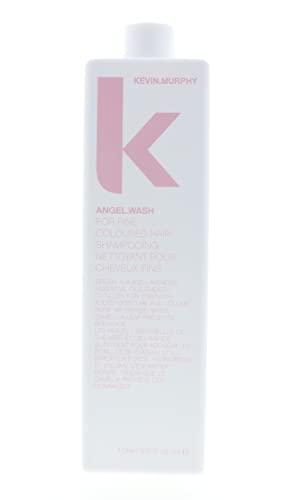 Kevin Murphy Angel Wash Shampoo - 1000ml (33.8 Fl Oz) for Damaged & Dry Hair - Sulfate-Free Hydrating Hair Care with Natural Oils - Salon Quality for Color-Treated & Frizzy Hair - Perfect for Daily Use & Professional Styling