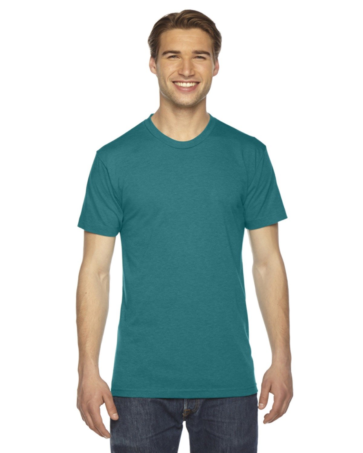 American Apparel Men's Tri-Blend Short Sleeve Track Shirt - Soft Cotton Blend Tee for Running, Gym & Casual Wear | Breathable Athletic Shirt for Men