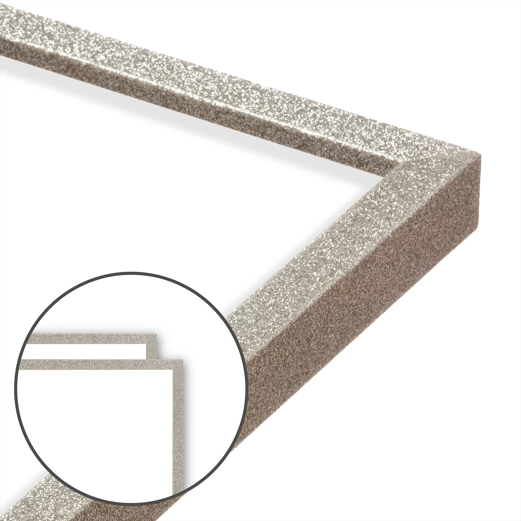 Diamond Dust Glitter Wall Frames - Set of 2, Elegant Photo Display for Home Decor, Perfect for Living Room, Bedroom & Wedding Decorations