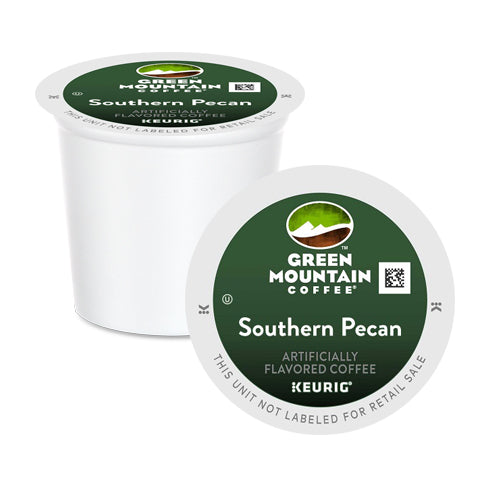 Green Mountain Coffee Southern Pecan K Cup Pods 24 Pack - Medium Roast Flavored Coffee Pods for Keurig Brewers - Perfect for Office, Home & Morning Coffee Break