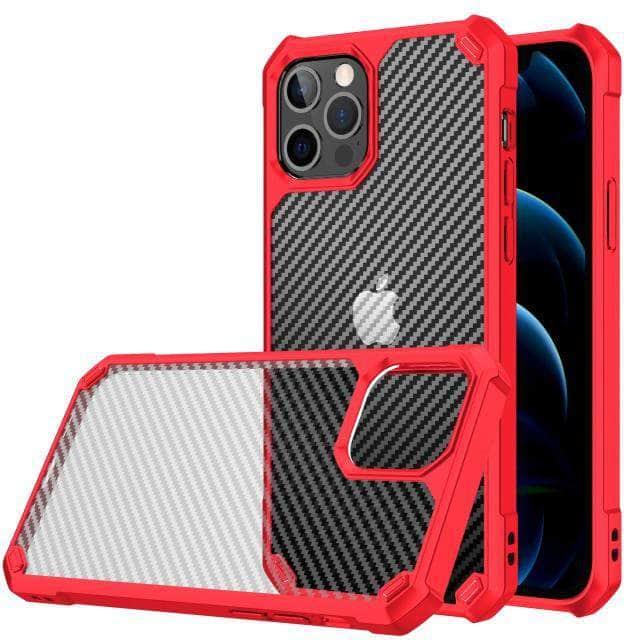 Premium iPhone 13 Shockproof Case - Carbon Fiber with Airbag Technology | Slim Protective Phone Cover for Everyday Use, Travel & Outdoor Activities