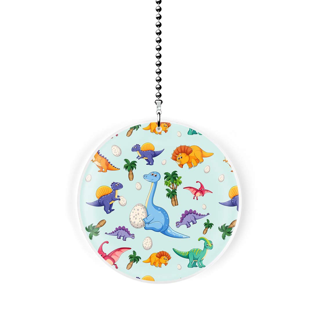 Dinosaur Egg Night Light Pull Chain - Cute Dinosaur Themed Room Decor for Kids Bedroom, Nursery & Playroom | Fun Dinosaur Fan Gift for Boys & Girls