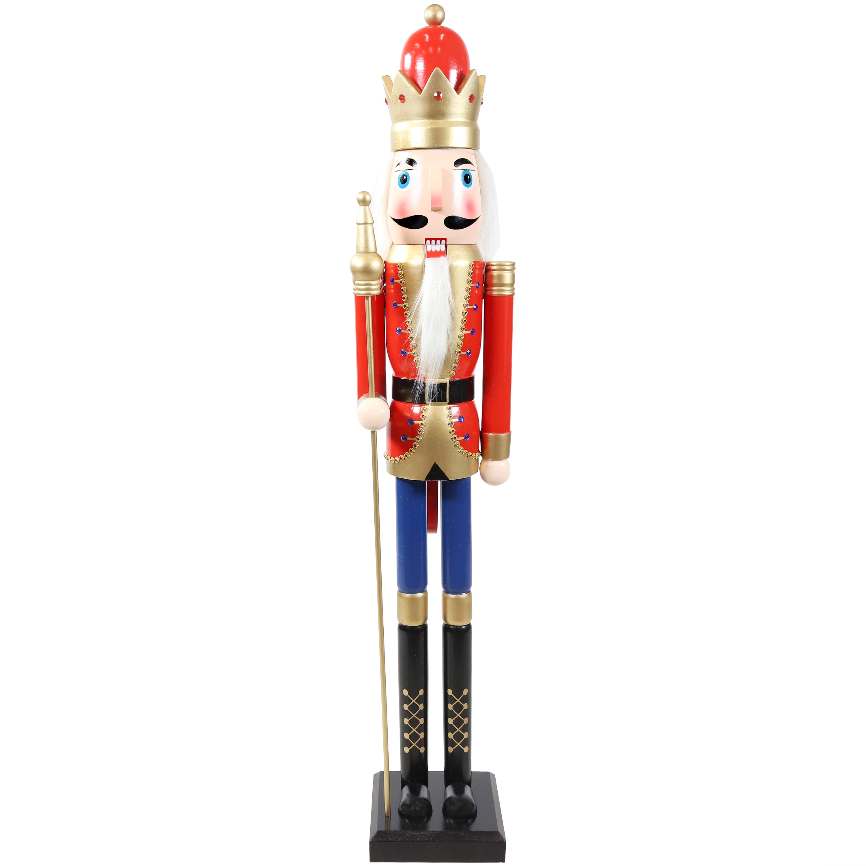 Sunnydaze Arnold the Strong Indoor Nutcracker Statue - 48