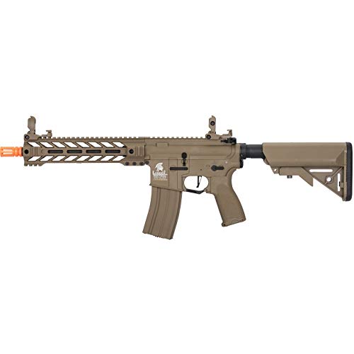 Lancer Tactical Enforcer Hybrid Gen 2 Battle Hawk Airsoft AEG Rifle - High FPS 395 | Tan Color | for Outdoor Skirmishes & Tactical Training