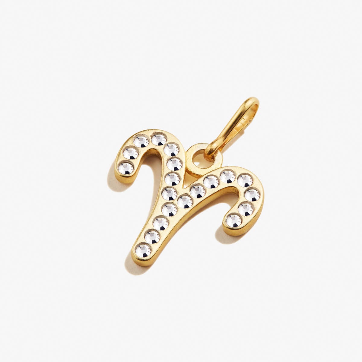 Aries Zodiac Pave Crystal Charm - Sterling Silver Zodiac Necklace for Women - Perfect for Birthday Gifts & Astrology Jewelry Collection