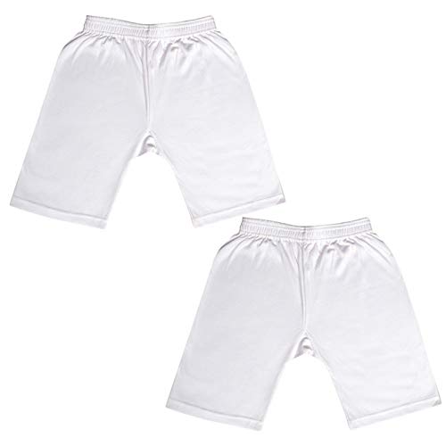 **Premium Cotton Cycling Shorts for Boys & Girls - Breathable, Comfortable for Cycling, Jogging, Yoga, and Under Dresses (Pack of 2, White, XL) - Ideal for Sports, Workouts, and Everyday Wear**