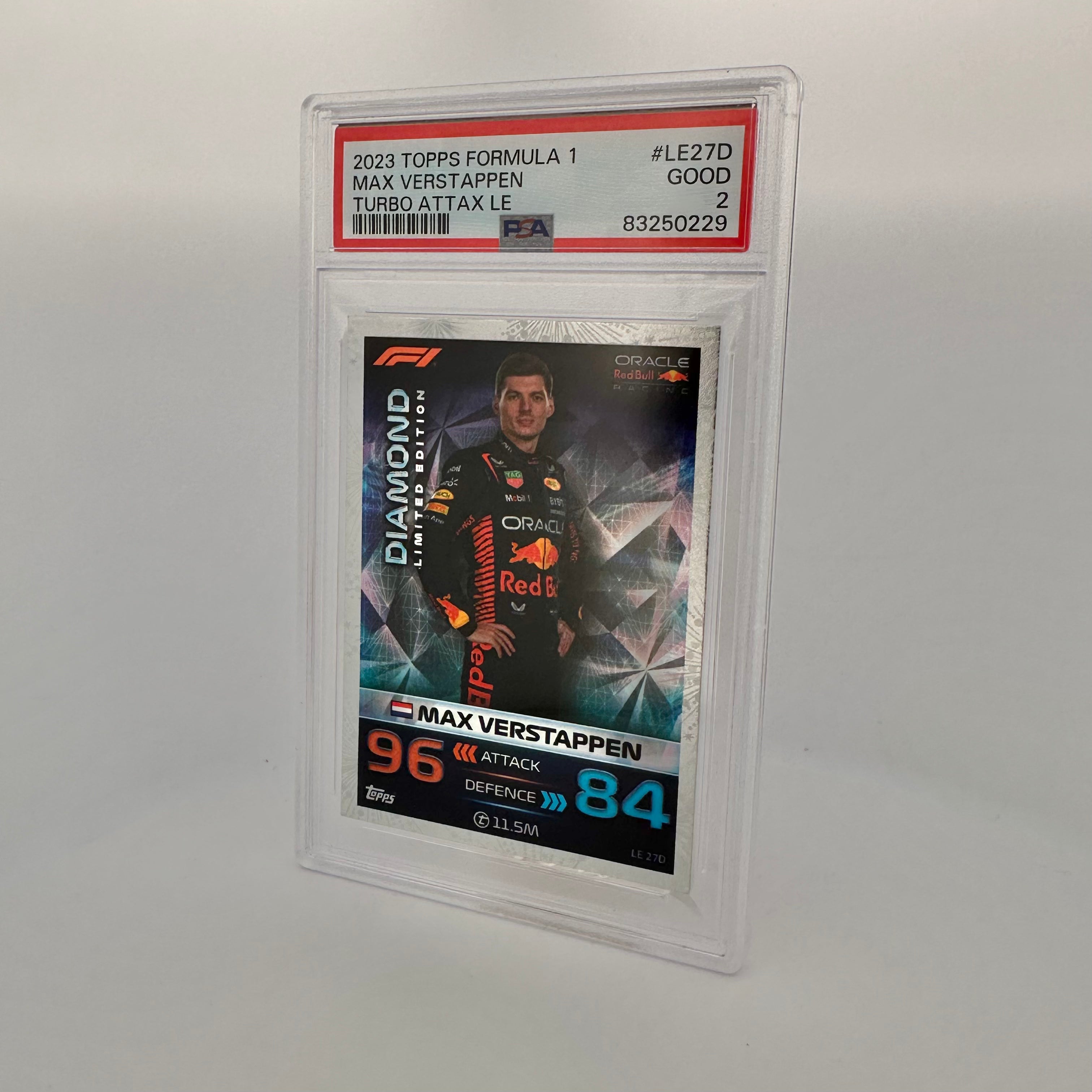 PSA 2 Max Verstappen #LE27D Diamond Limited Edition GP Exclusive F1 Racing Collectible - Perfect for Motorsport Fans & Memorabilia Collectors