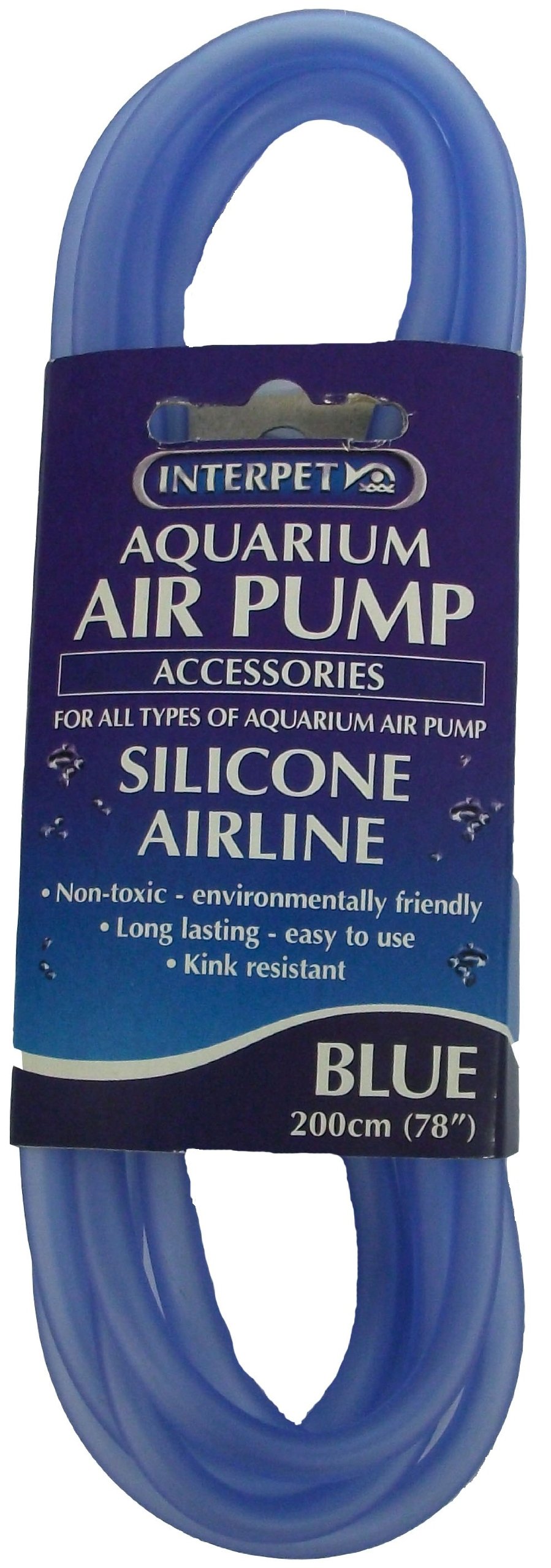 Interpet Aquarium Air Pump Silicone Air-Line Tubing - Quiet Oxygen Tube for Fish Tank, Aquarium Bubbler - Perfect for Freshwater & Saltwater Tanks, Hydroponics, and Pond Aeration