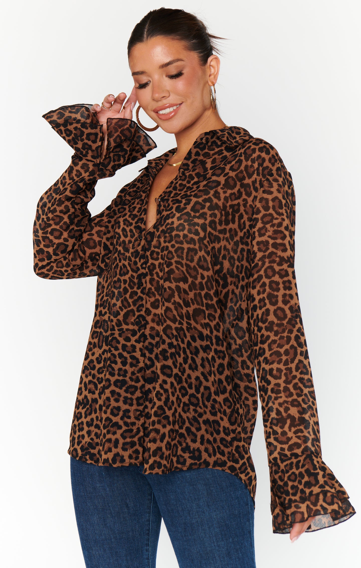 Carmela Top - Stylish Leopard Print Blouse for Women | Trendy Casual & Party Wear | Perfect for Date Nights, Office, and Social Gatherings