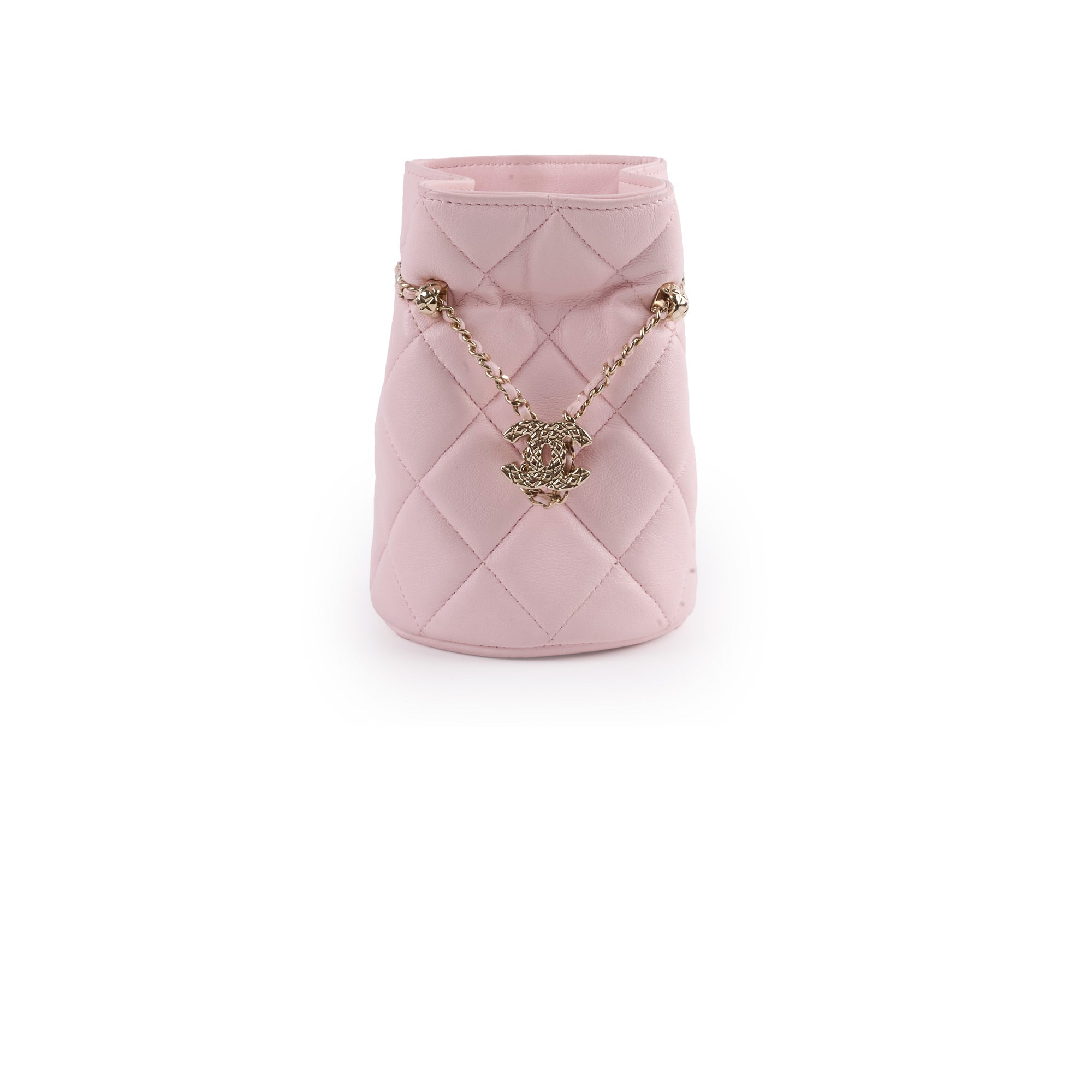Chanel Micro Drawstring Bucket Bag in Light Pink | 32 Series | Luxury Crossbody Purse for Women | Perfect for Date Night, Travel & Everyday Use