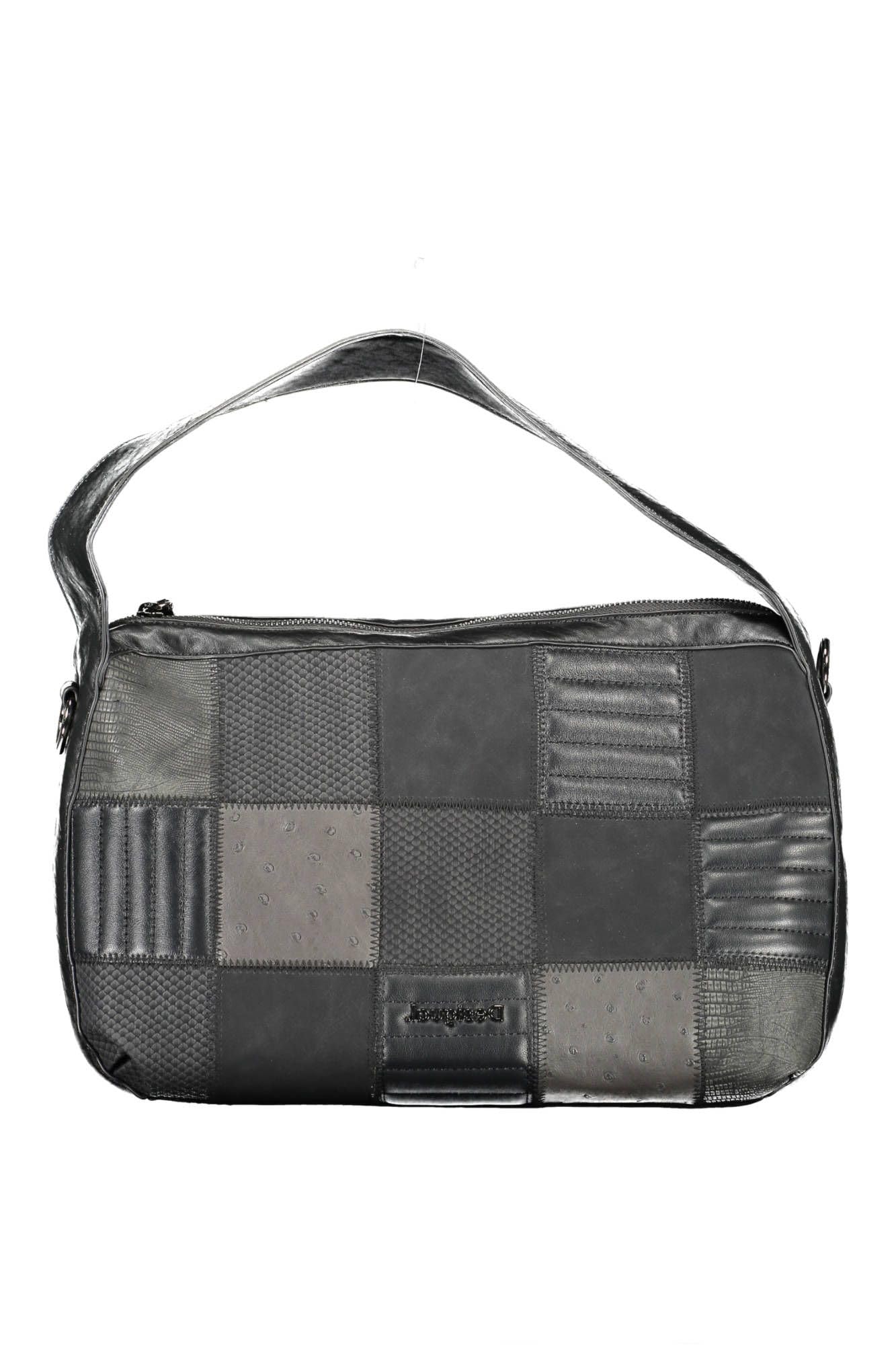 Desigual Women's Black Leather Handbag - Stylish Crossbody Purse for Work, Travel & Everyday Use