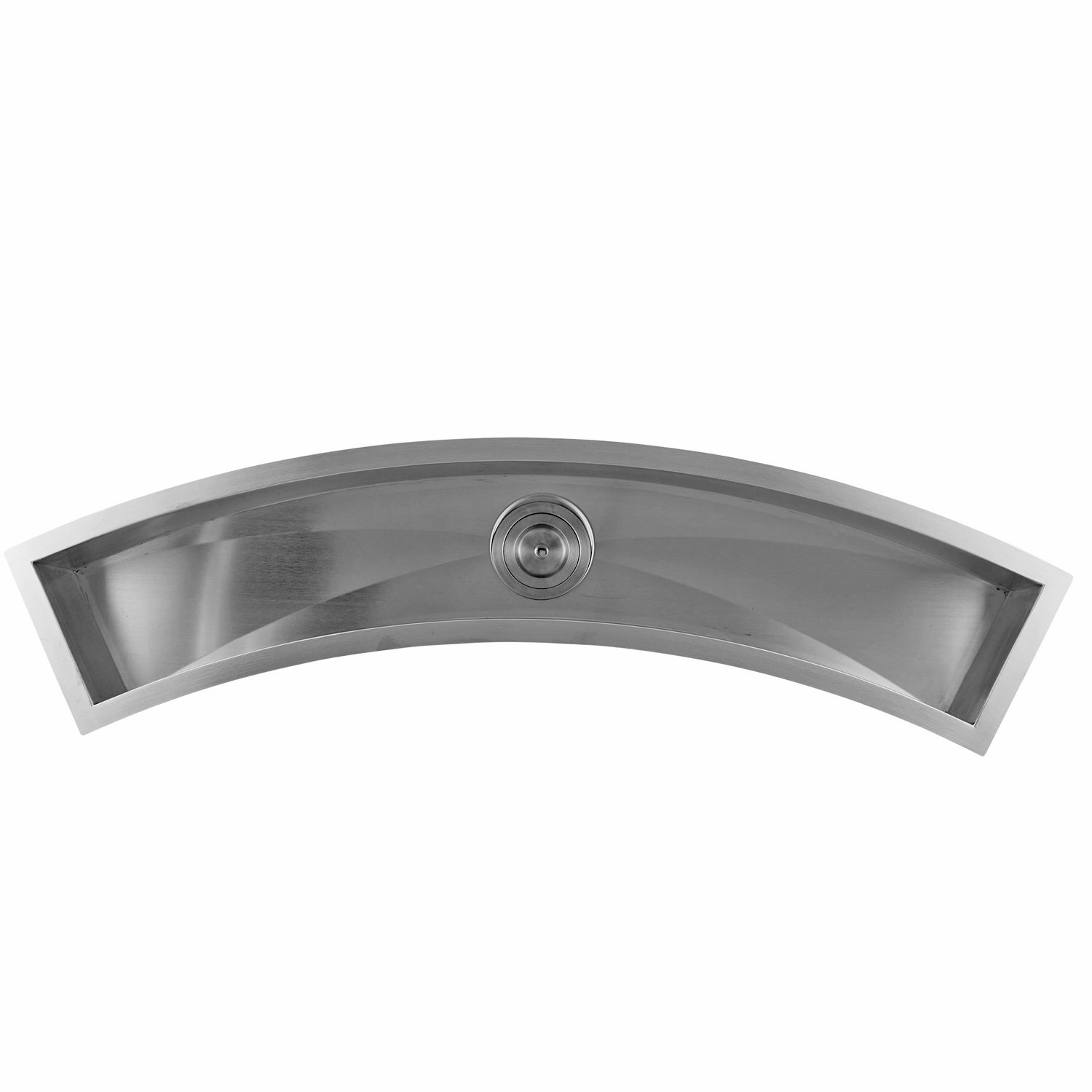 DAX Handmade Undermount Bar Sink - 16 Gauge Brushed Stainless Steel Kitchen Sink, 45 x 13 x 6 Inches (DAX SQ 4512 C) - Perfect for Home Bars, Wet Bars, and Small Kitchen Prep Areas