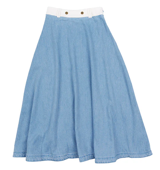 LUNA MAE AMY SKIRT for Women - Flowy A-Line Midi Skirt with Pockets (XS to XL) - Perfect for Office, Date Night & Summer Outfits