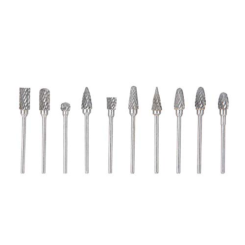 Valentine's Day Carnival 10pcs Nail Drill Bits Set - Tungsten Steel Manicure Grinder Heads for Professional Nail Polishing | Perfect for Salon, Home Use & Valentine's Day Nail Art