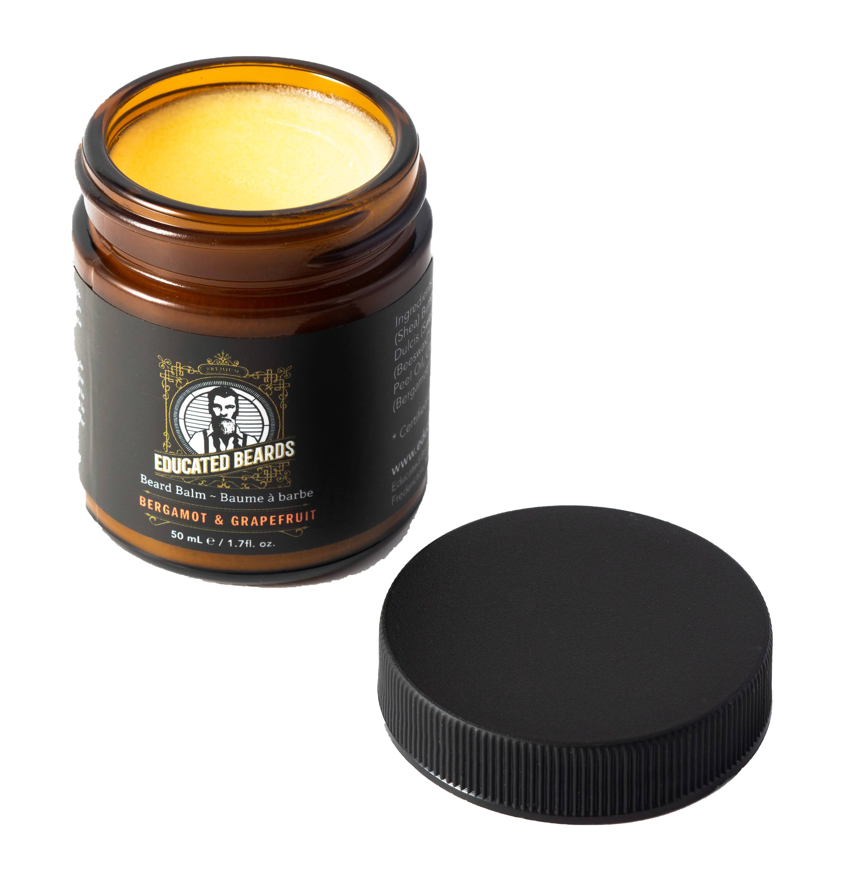 Premium Beard Balm for Men - Natural Conditioning & Styling | Educated Beards | Softens, Tames & Nourishes Facial Hair | Perfect for Daily Grooming & Beard Care Routine