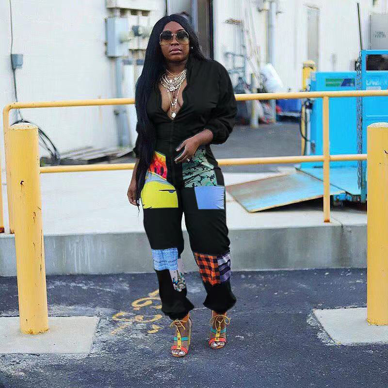 Printed Zipper Jumpsuit for Women - Stylish One Piece Romper with Pockets | Perfect for Casual Outings, Travel & Summer Fashion