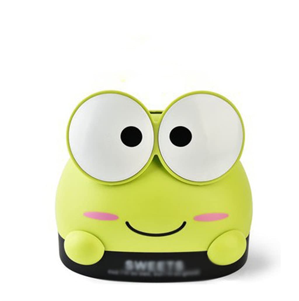 Cute Cartoon Frog Tissue Box Holder - Small Pink Plastic Desktop Napkin Dispenser for Home & Office | Perfect for Bathroom, Living Room, and Kids' Room Decor