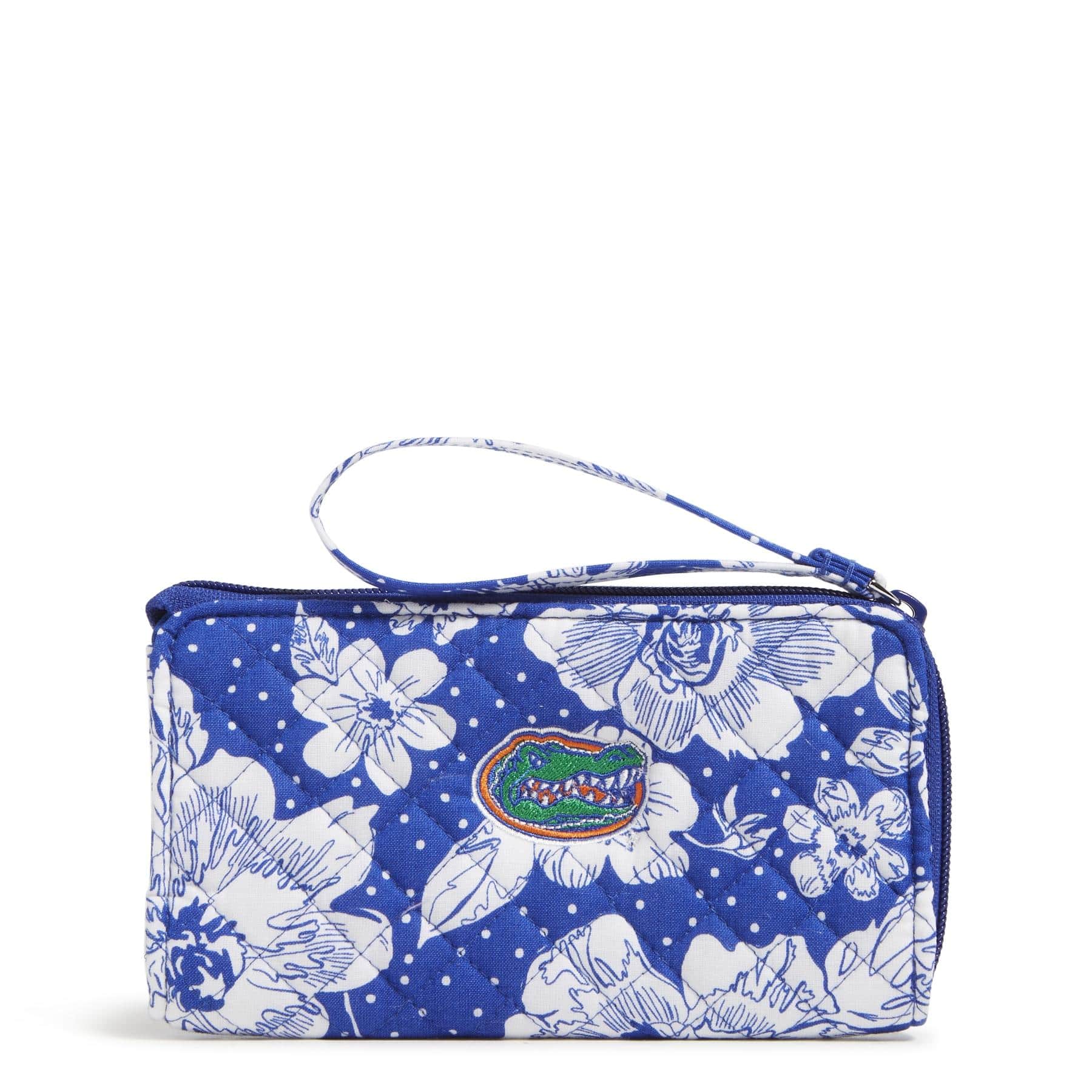 Collegiate RFID Blocking Front Zip Wristlet Wallet - Stylish & Secure ID Card Holder for Students, Travel & Everyday Use