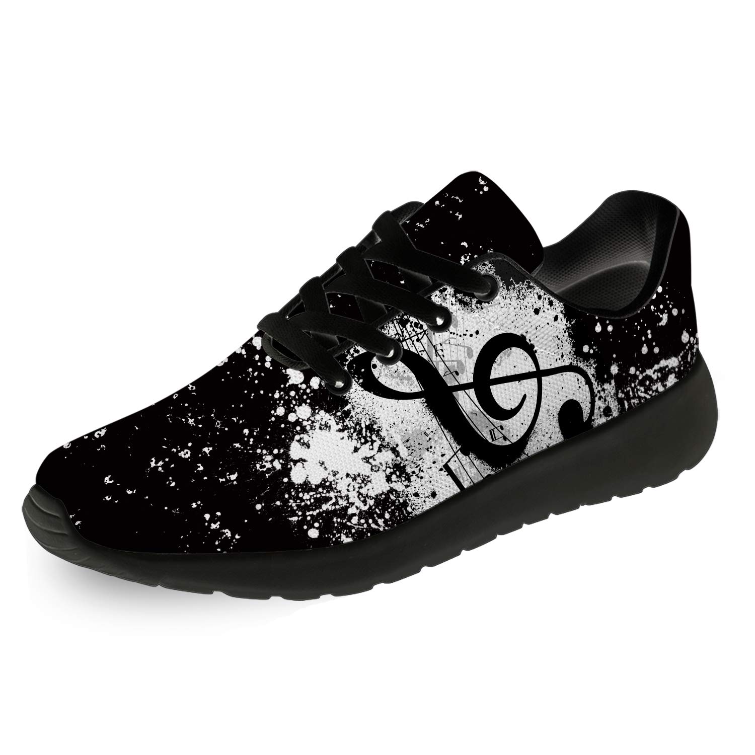 Ciadoon Music Note Running Shoes for Women & Men - Breathable Walking Tennis Sneakers for Athletic Sports & Jogging - Perfect Gift for Runners, Walkers & Music Lovers - Ideal for Gym, Workouts & Casual Wear