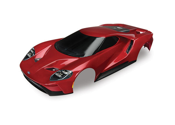 4 Tec Ford GT Pre-Cut Body Kit - High Gloss Red Finish - Perfect for Car Enthusiasts & Model Builders - DIY Auto Customization & Display Scenes