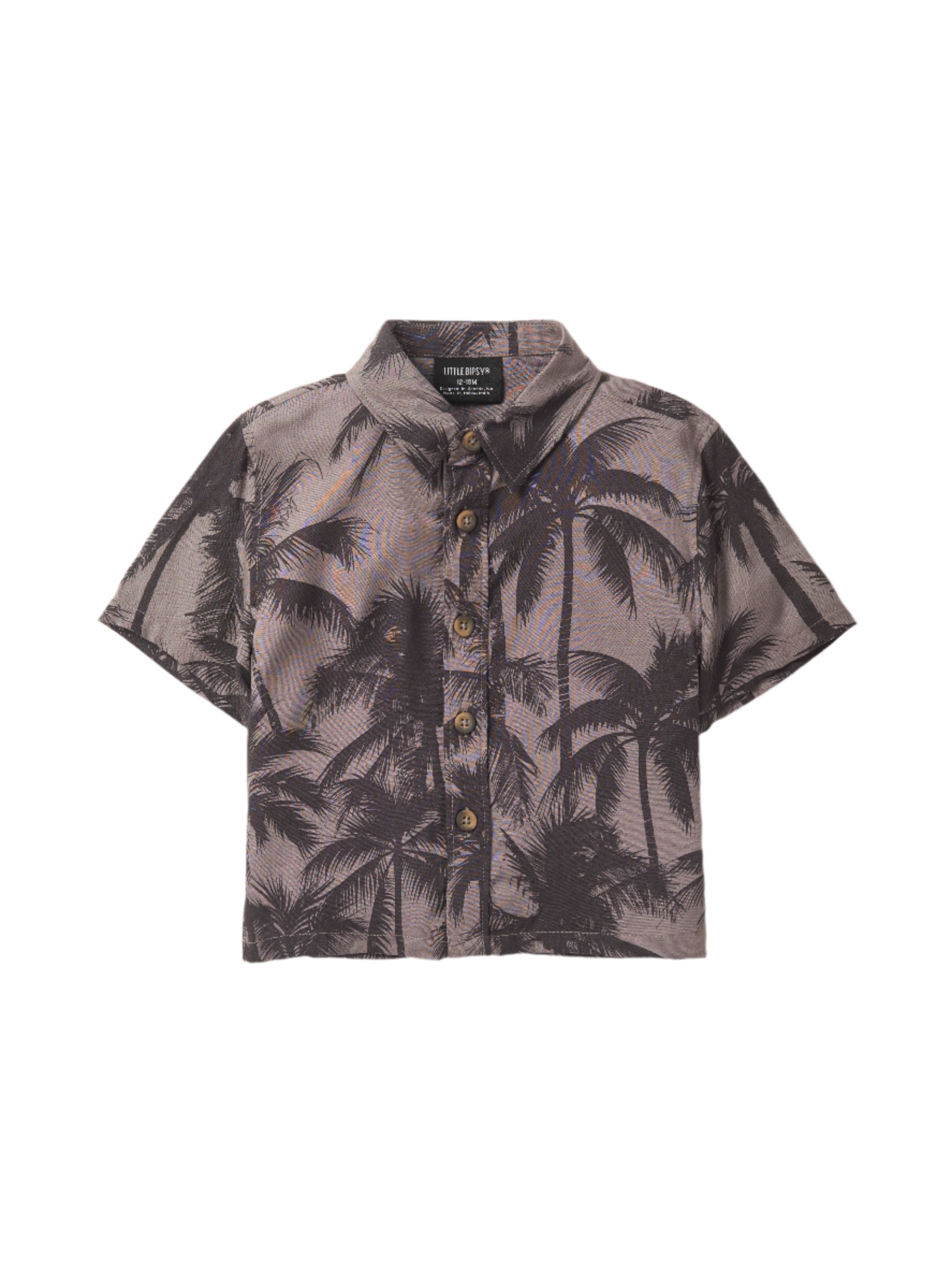 Stylish Palm Print Button Up Shirt for Men & Women - Casual & Beach Wear - Perfect for Summer Outings, Vacations, and Relaxed Style