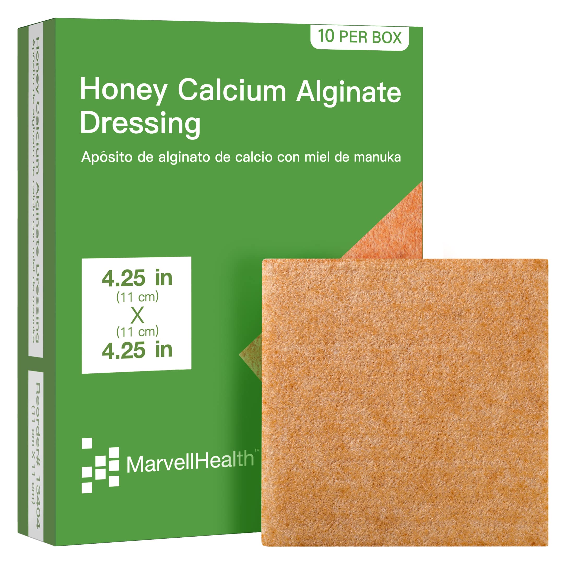 MarvellHealth Honey Alginate Dressing 4.25x4.25